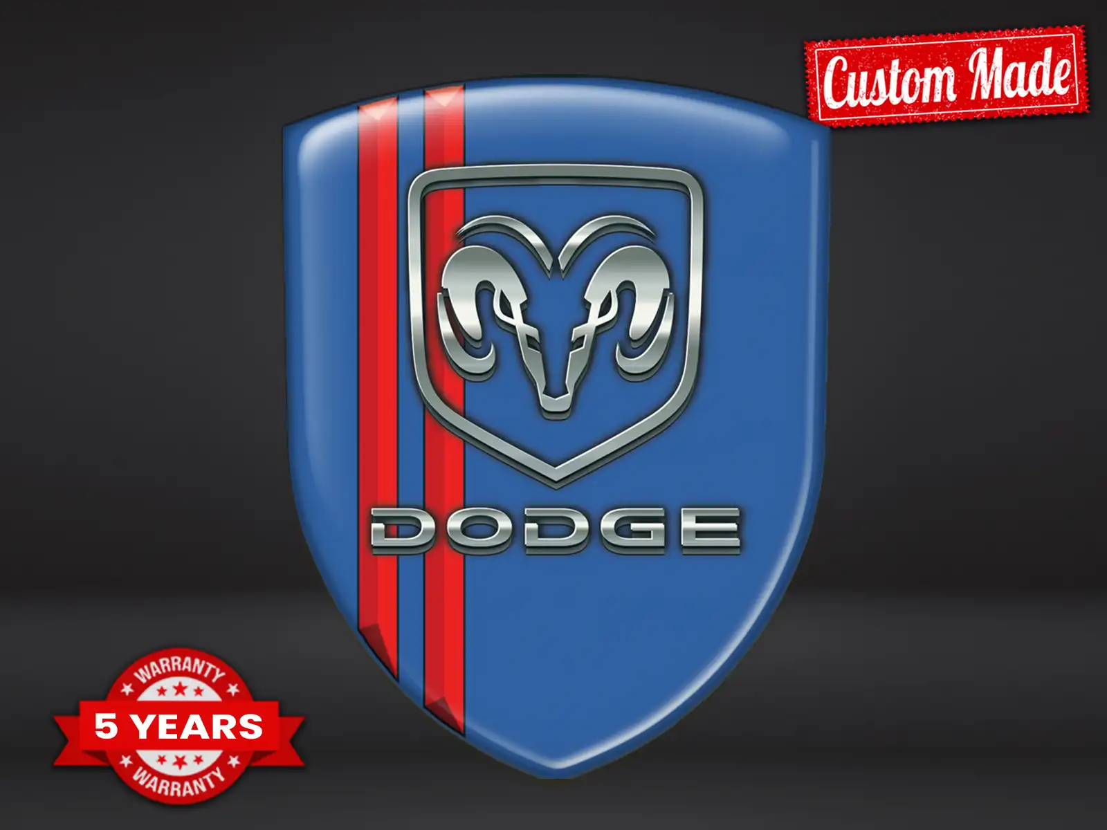 Dodge Emblèmes Auto Personnalisés Pro Édition Moderne